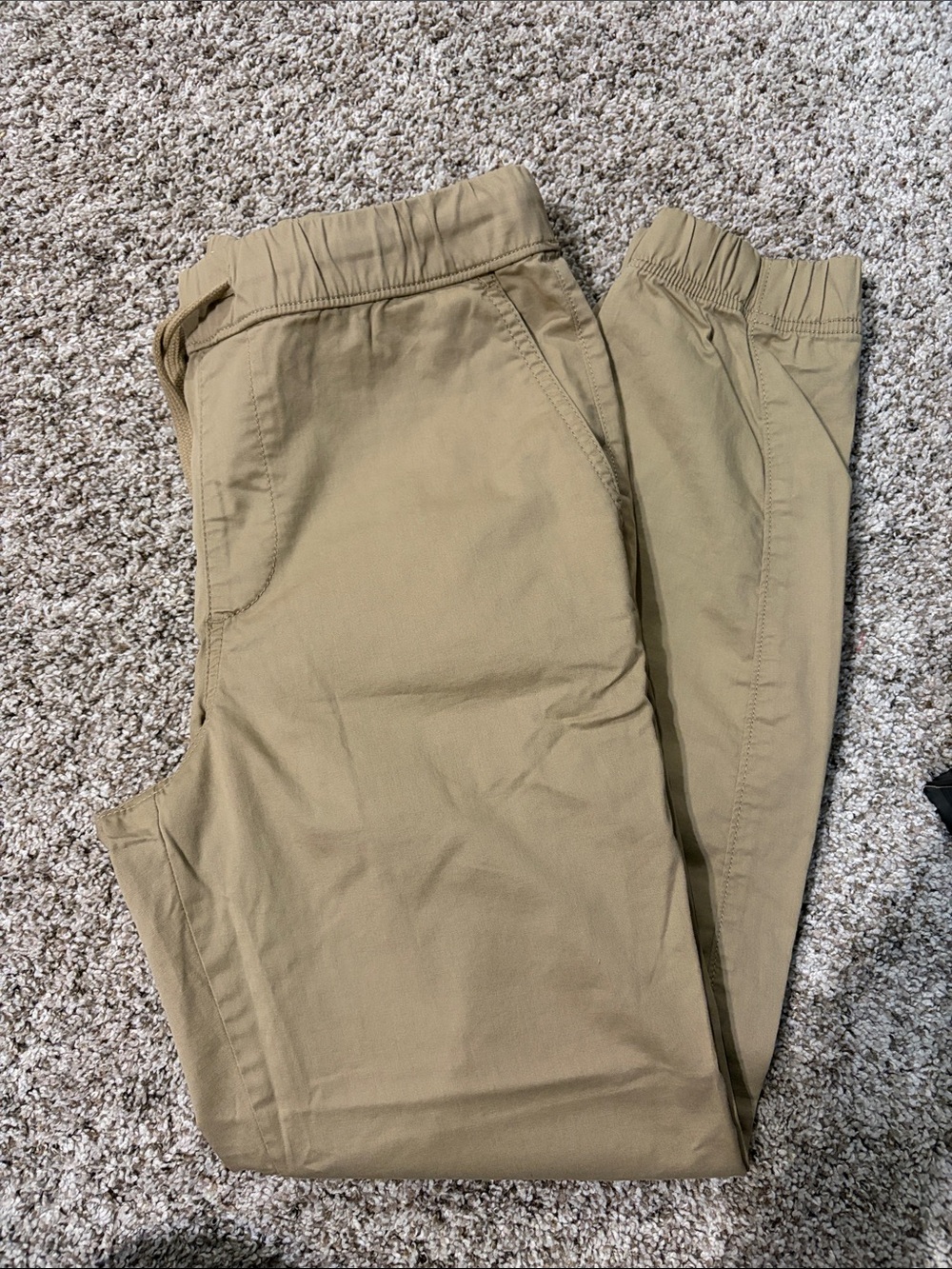 Sonoma Men's Khaki Elastic-Waist Chino Pants